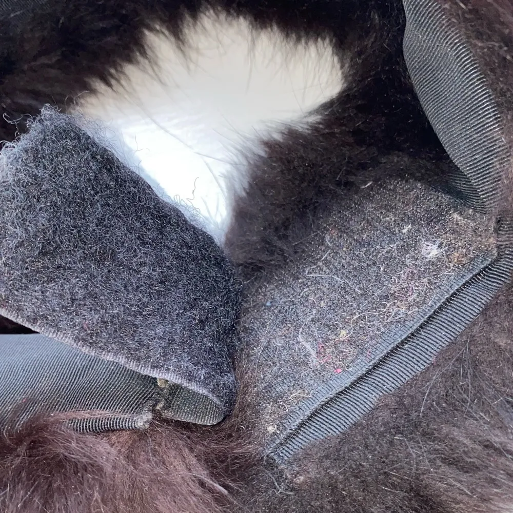 Vintage Neck wrap (faux fur or fox ) Black - Image 4