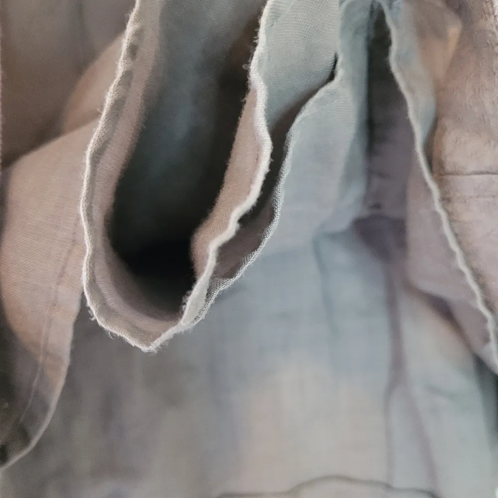 Anthropologie Odille Dusty Purple Pearl Button Front Silk Mini Skirt - Image 6