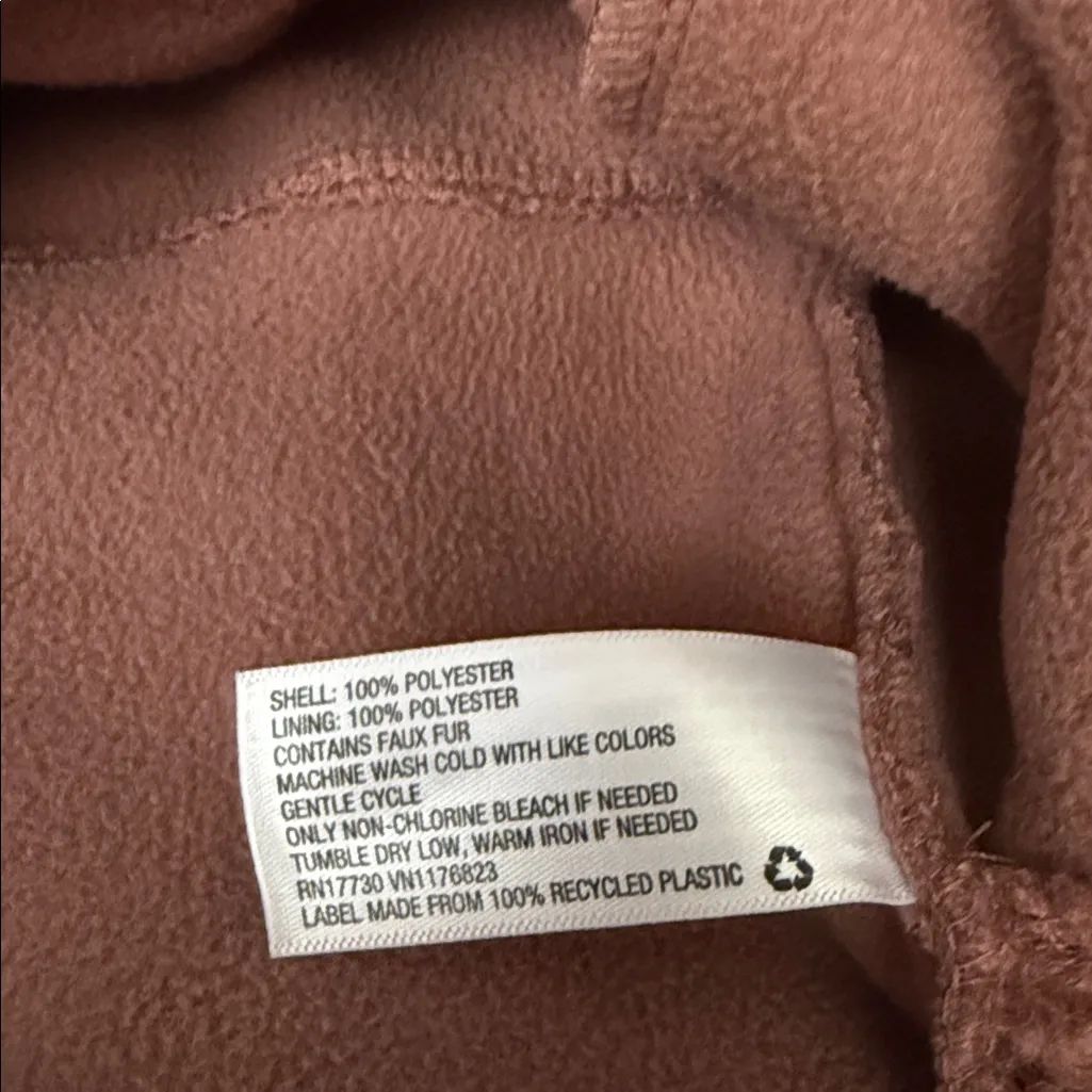 Joylab Cozy Half Zip Sherpa‎ Pullover Size Small EUC Pockets - Image 6