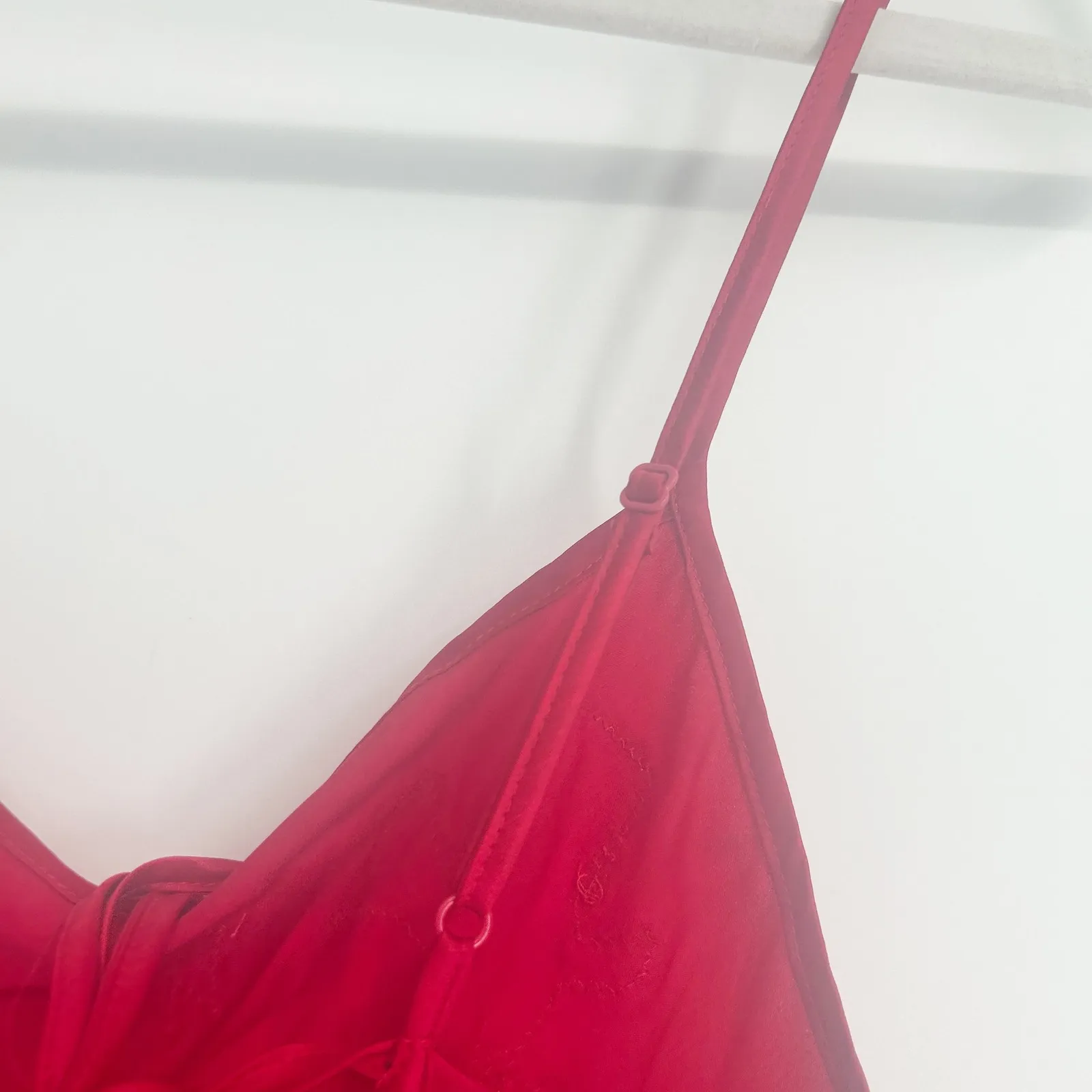 Victoria's Secret Womens Coquette Y2K Madison Beer Lace Trim Slip Dress‎ Size M - Image 6