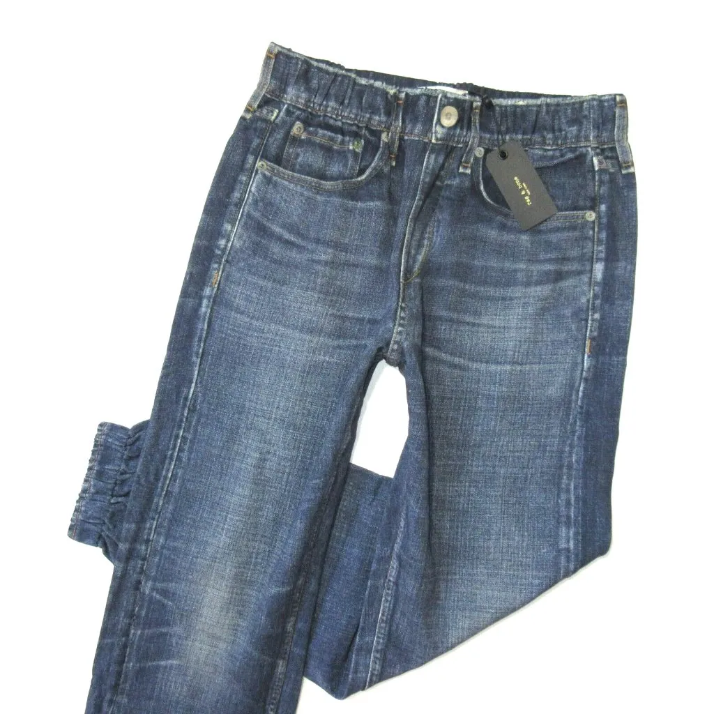 NWT rag & bone Miramar Jogger Sweatpants in Merest Photo Print Faux Jean Pant S - Image 2