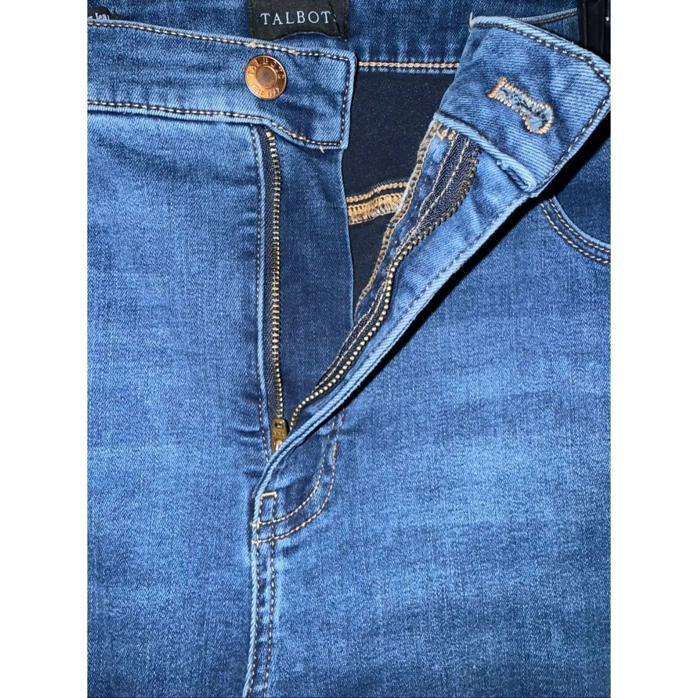 Talbots dark wash women’s straight leg jean size 16W #750 - Image 3