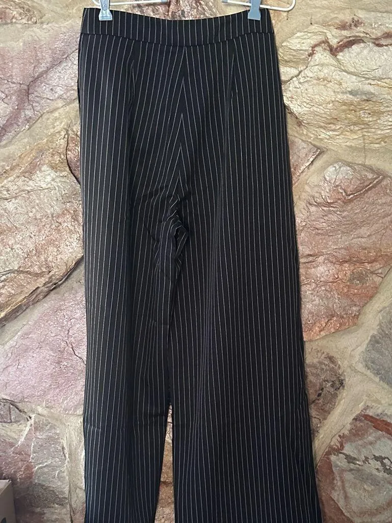 Commense Relaxed Striped Suit Pants Set size medium Black - Image 5
