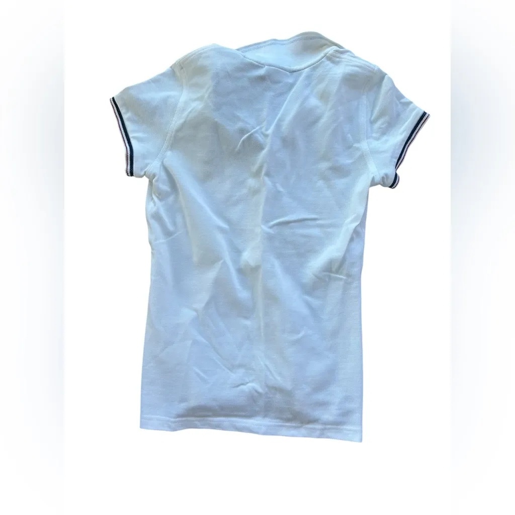 Gant White Polo with Navy Trim Size XS - Image 6