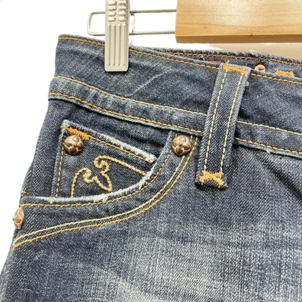 Rock Revival Jeans Chrissie Bootcut FDL Back Flap Pocket Dark Wash Denim Size 29 - Image 7