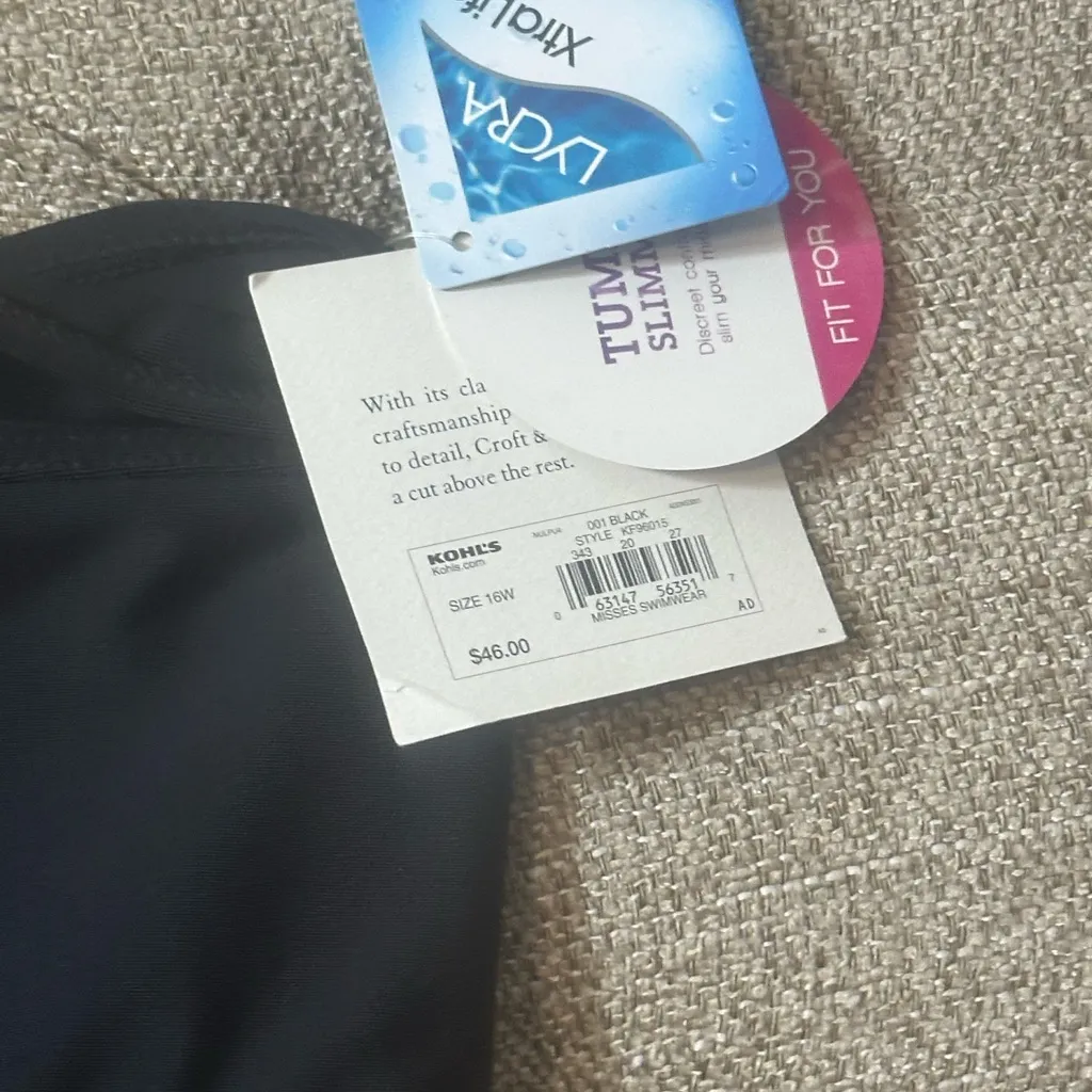 Croft & Barrow High Waisted Tummy Slimmer‎ Bikini Bottom - Image 4