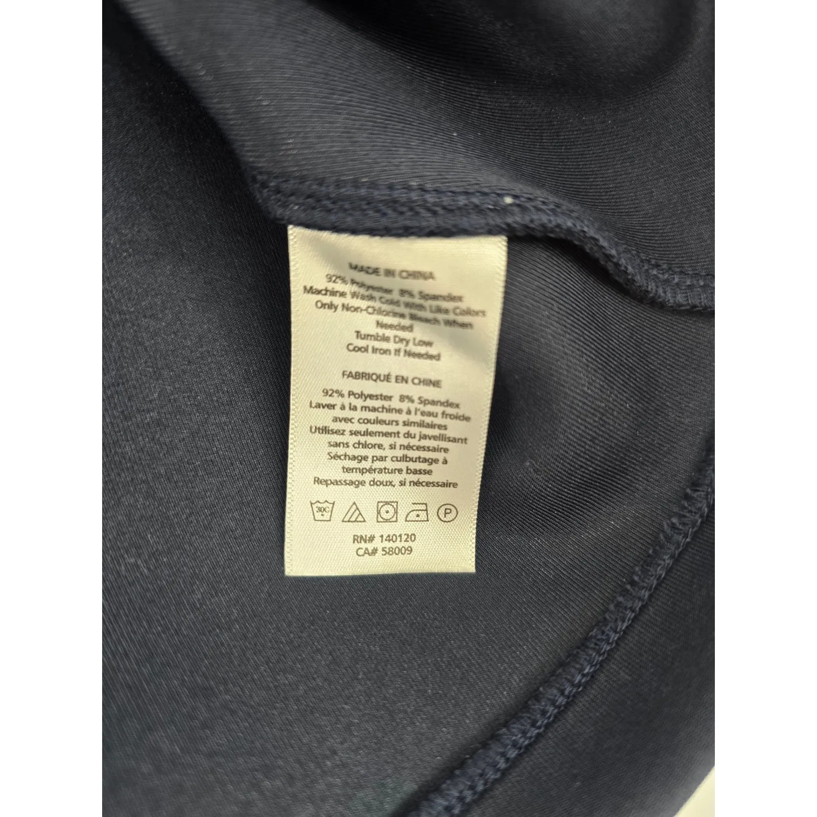 Stella Dot It's All Gonna Happen Navy Blue Mock Neck Long Sleeve Pullover Small - Image 4