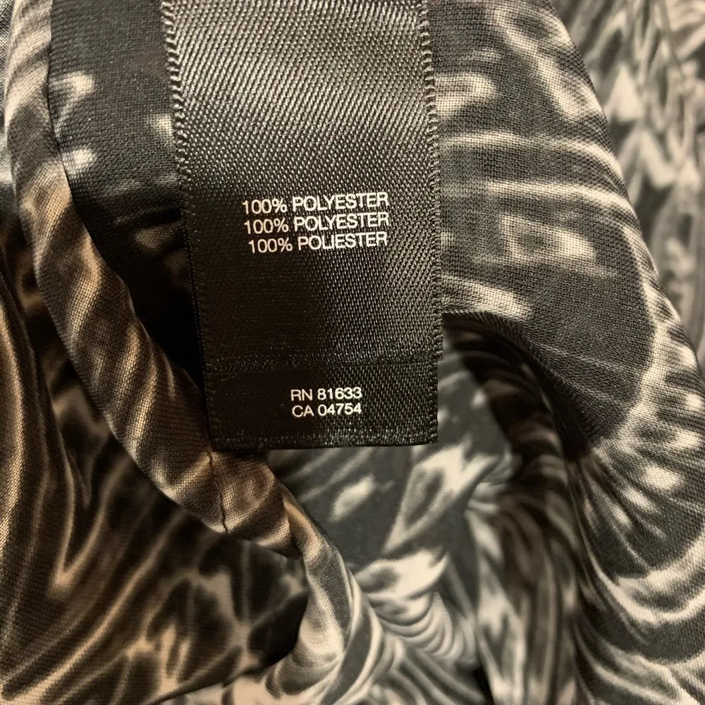 Kenneth Cole New York Sheer Black & White Blouse Size ‎ XS - Image 5