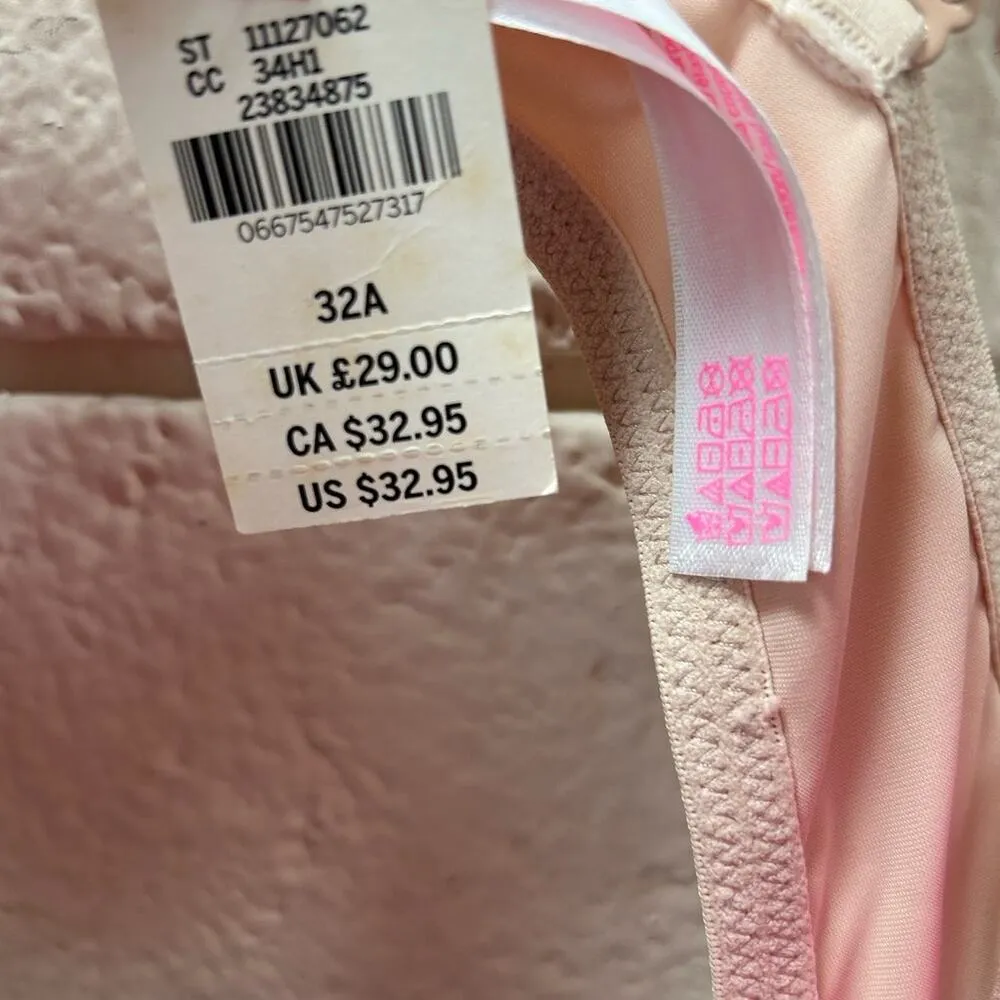 PINK Victoria’s Secret Wear Everywhere Lighly Lined Nude Bra size  32A N… - Image 9