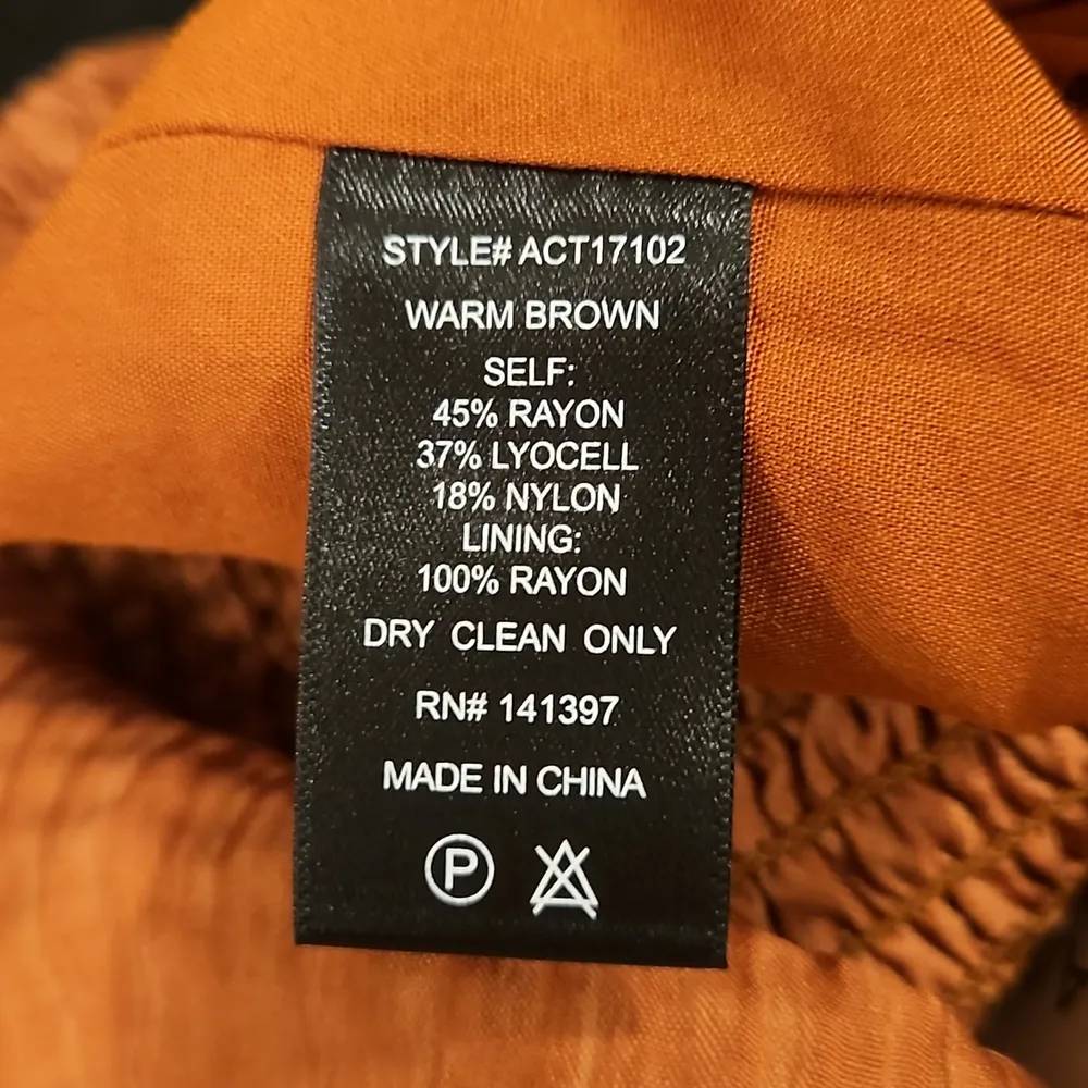 💕ASTR💕 Kemp Puff Sleeve Square Neck Top ~ Warm Brown XS NWT - Image 13