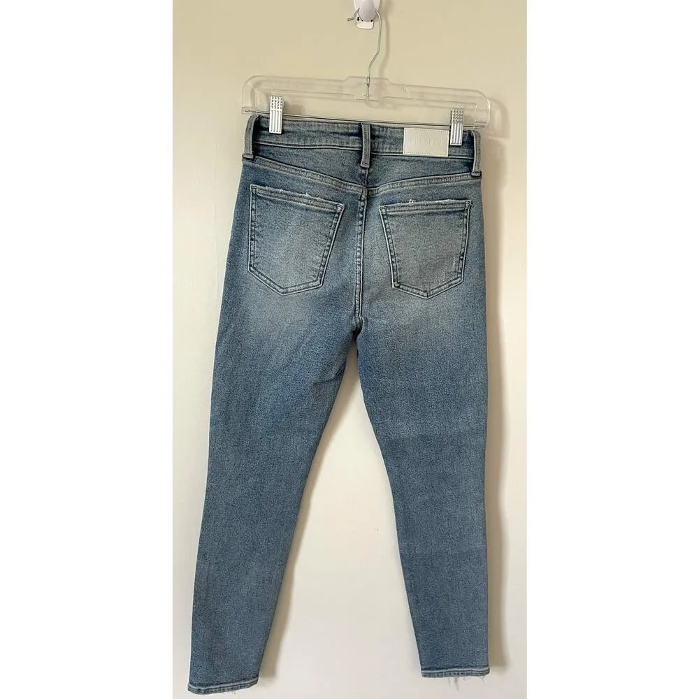 Pistola Aline High Rise Skinny Denim Jeans Light Blue Wash Size 26 NEW - Image 2