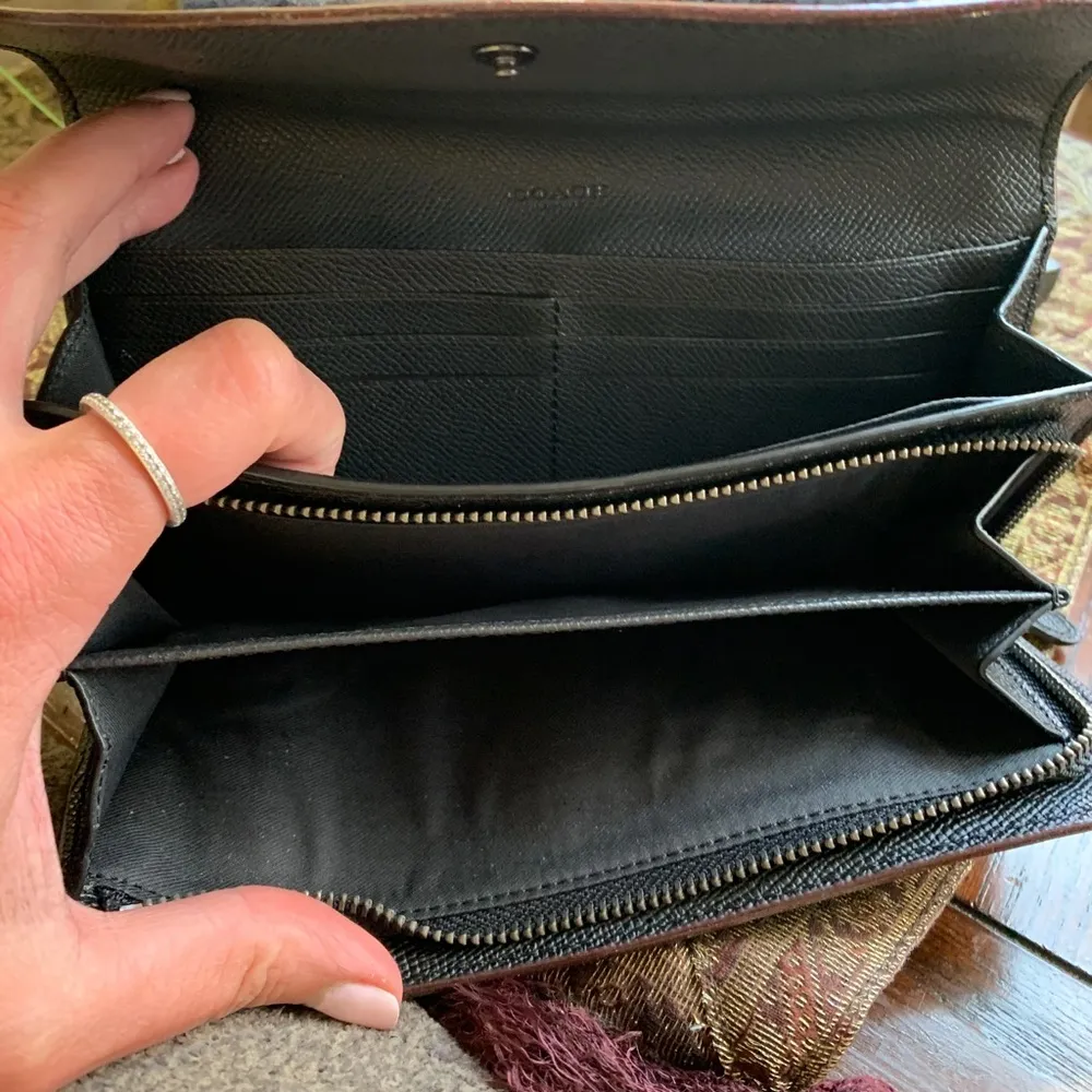 Authentic COACH 1941 Leather envelope snap flap bear wallet - Image 4