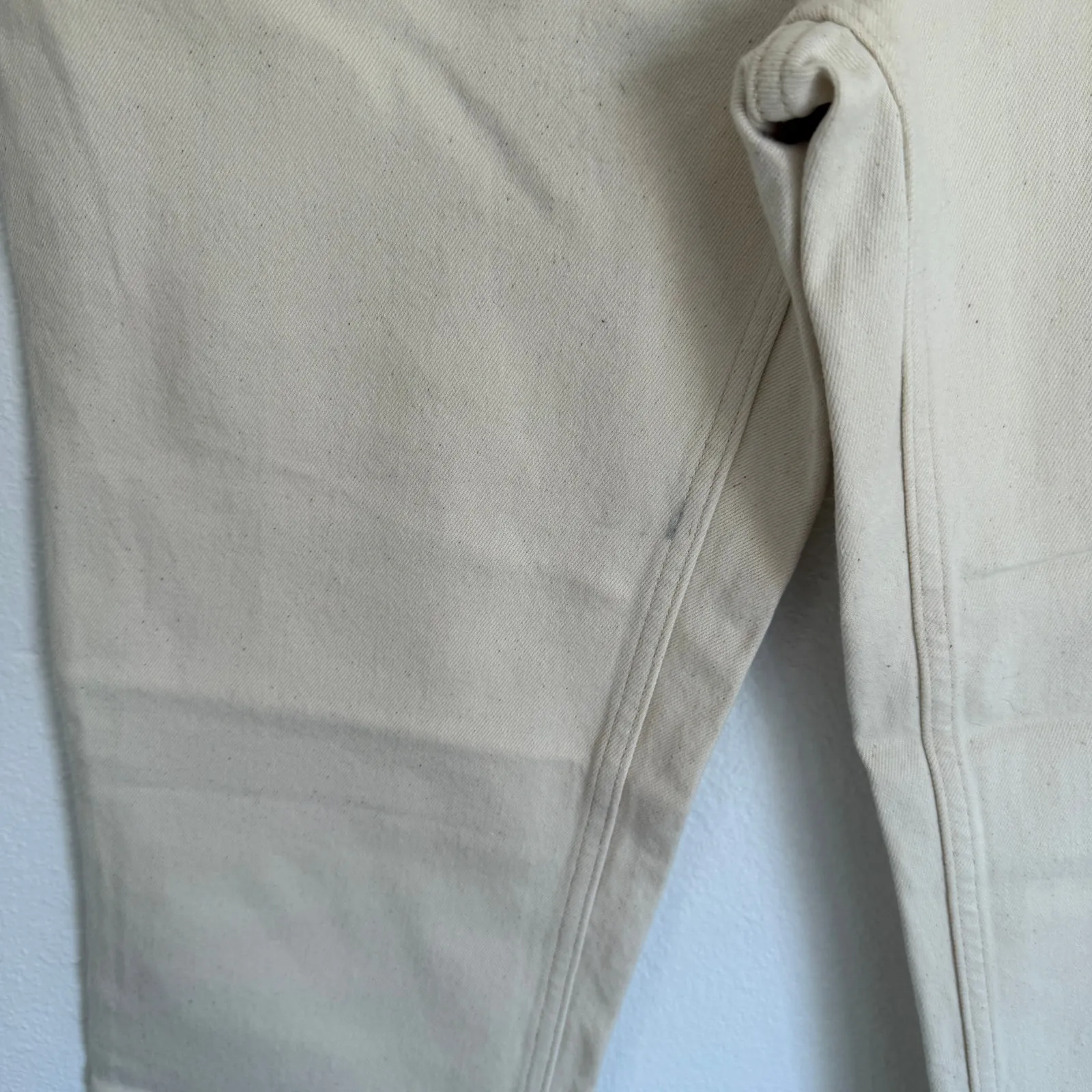 NWT Everlane Sz 29 The Original Cheeky Straight Jean in Ecru High Rise - Image 13