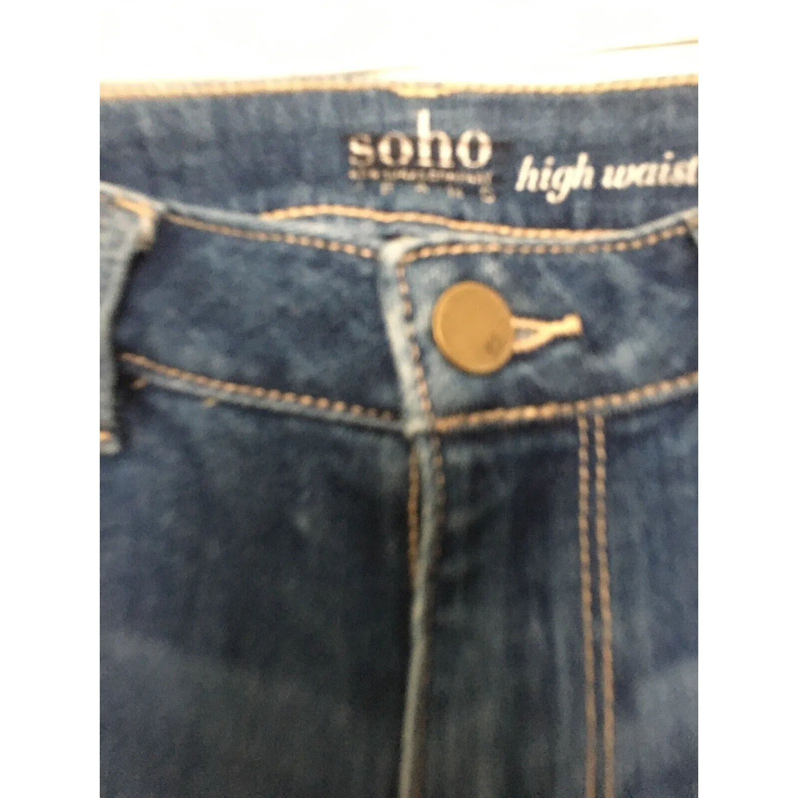 Soho Women's Blue Denim Jeans Pockets Size 2 - Image 3