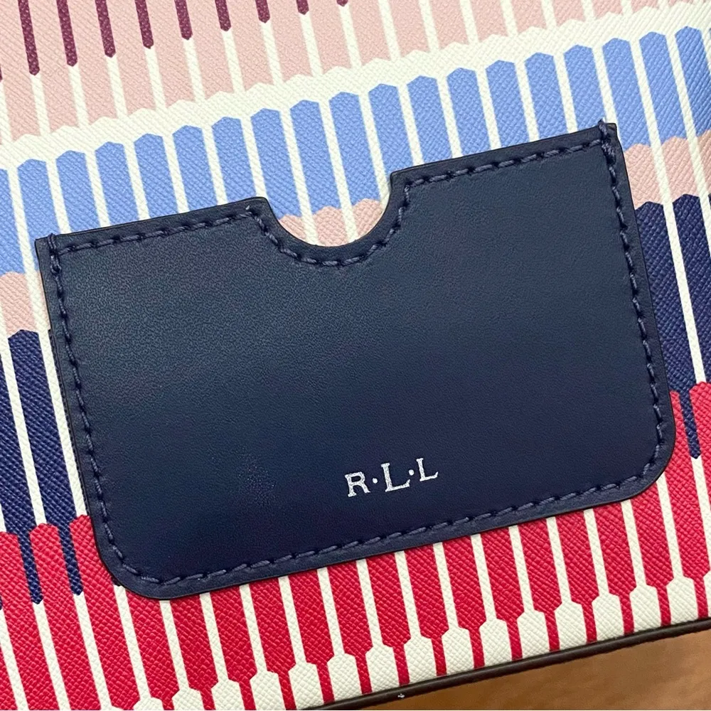 LRL LAUREN Ralph Lauren Lindley Alissa Multicolor Ikat Print Crossbody Bag - Image 16