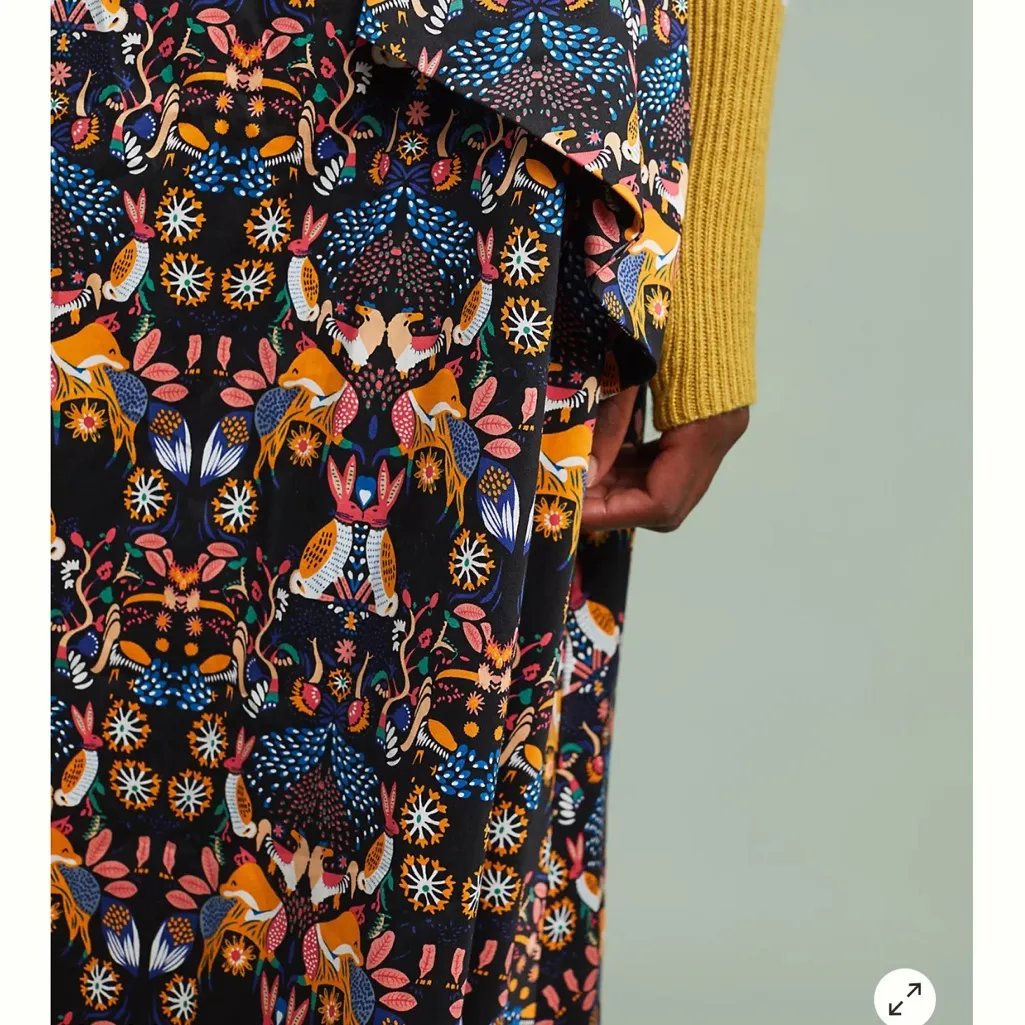 Anthropologie Eva Franco Whimsy Woodland Flora Fauna Pattern
0 Orange - Image 2
