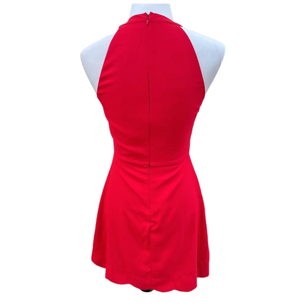 Lulu’’s Mamacita Halter Skater Mini Dress Red Size Small - Image 2