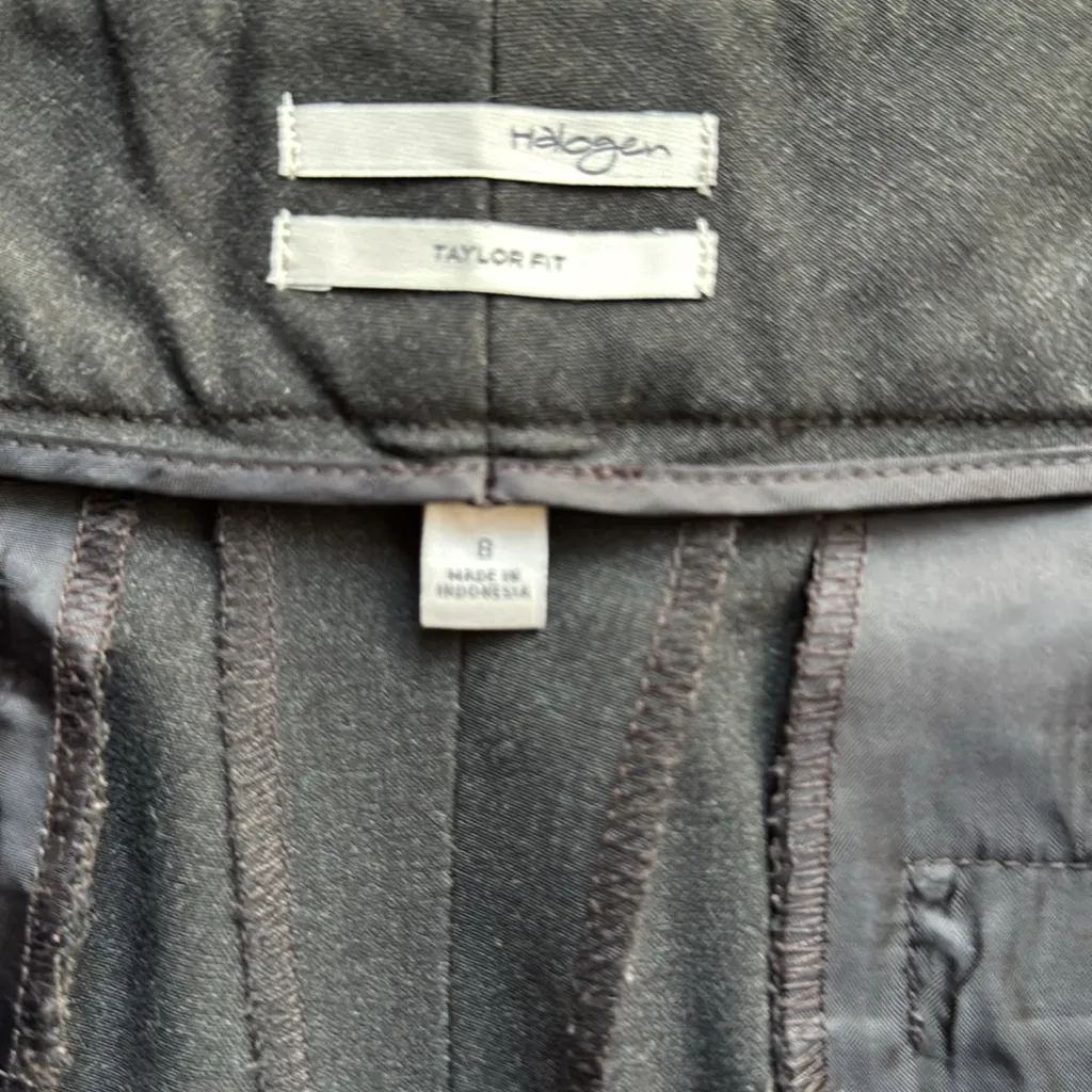 Halogen Charcoal Taylor Fit Trousers Sz: 8 - Image 4