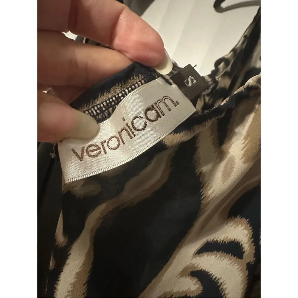 Veronicam cream/tan/black tie back, vneck, sheer romper can be used for swimsuit - Image 6