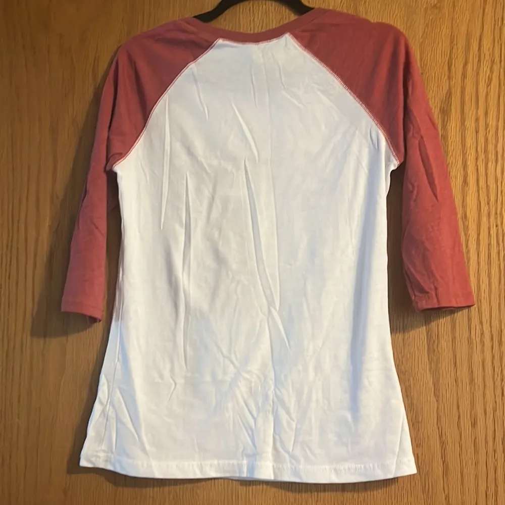 Wisconsin Softball 3/4 Sleeve Shirt Red Size M - Image 3
