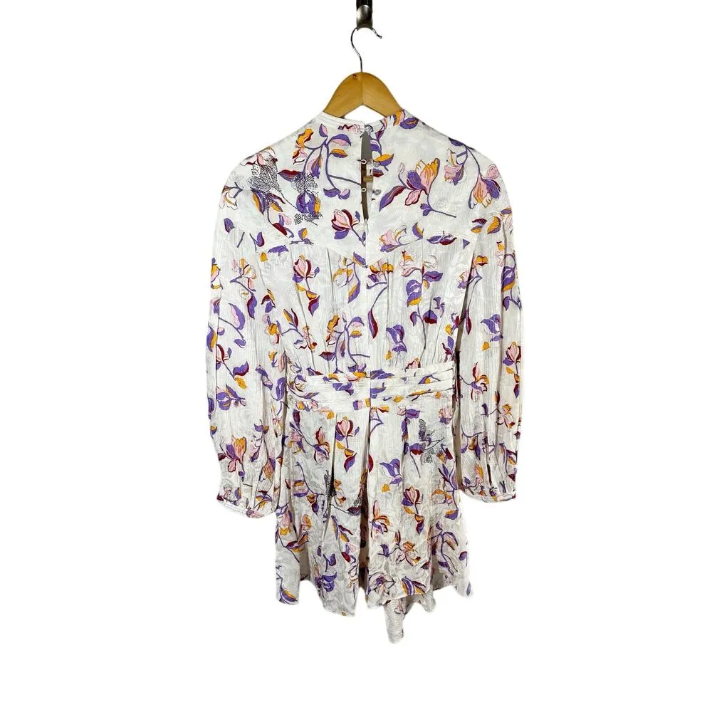 Zadig & Voltaire Rivage Jac Cut Flowers Silk-Blend Dress Size XS - Image 2