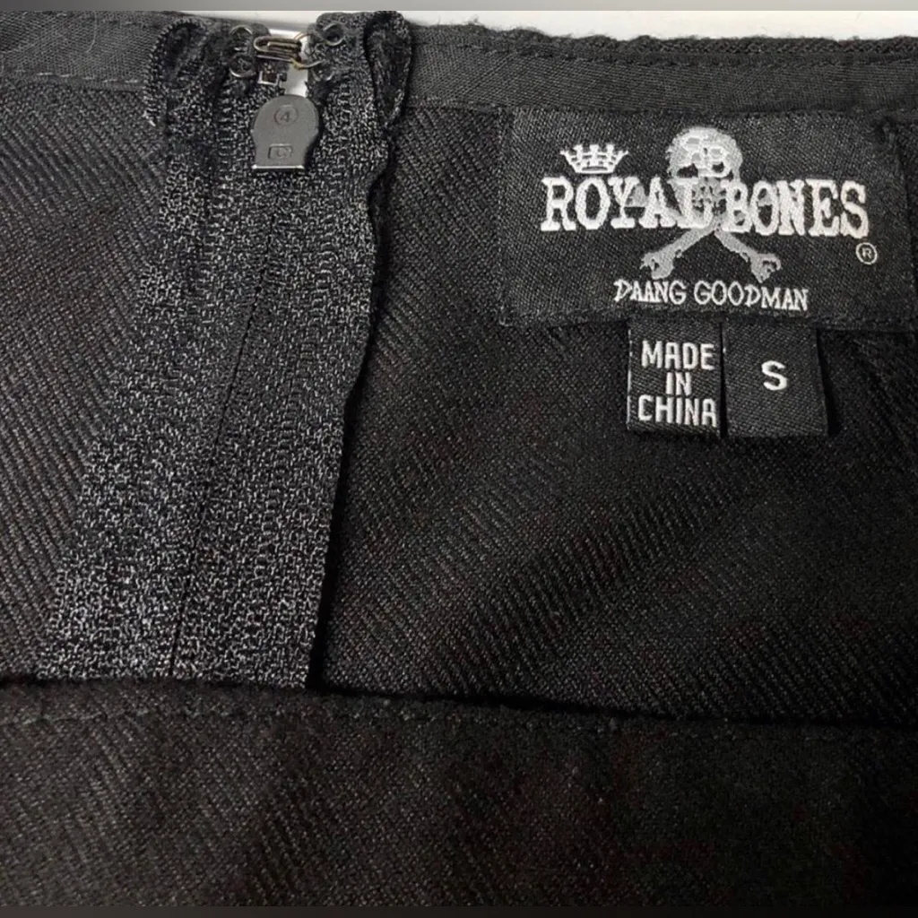 TRIPP - Royal Bones Black Pleated Mini Skirt - Image 6