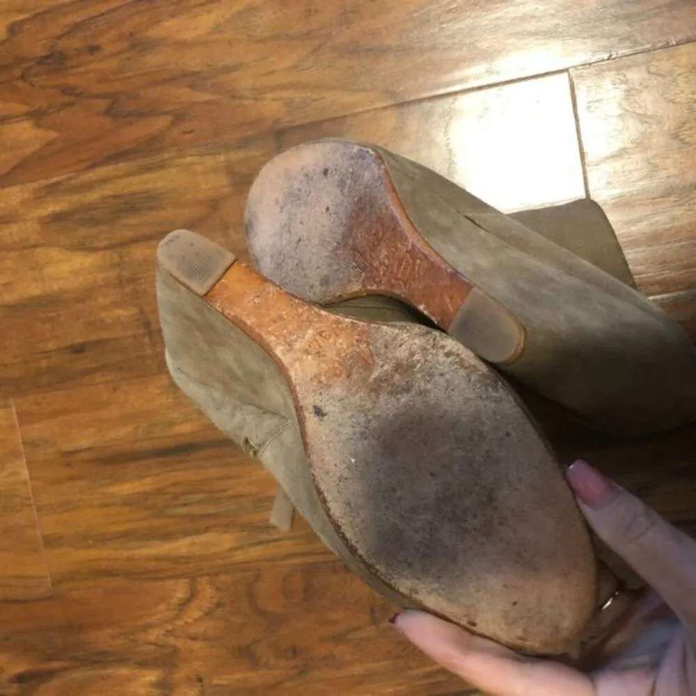 JOIE Jalena Wedge Booties Suede - Image 3