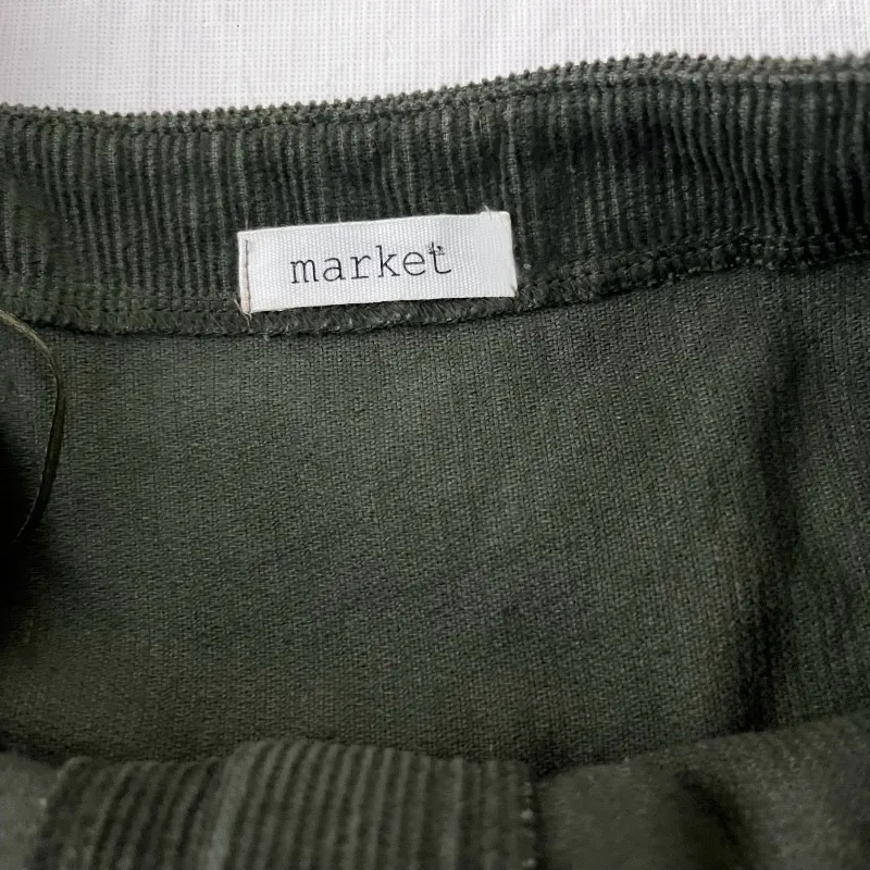Market Olive‎ Green Corduroy Romper Size M - Image 3