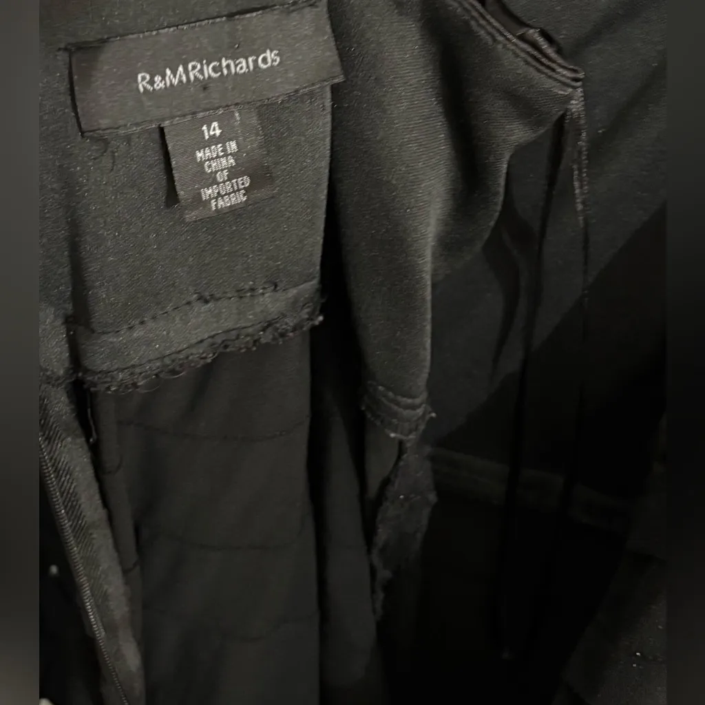 Sparkly! R&M Richards Black Party Cocktail Dress – Size 14 - Image 5