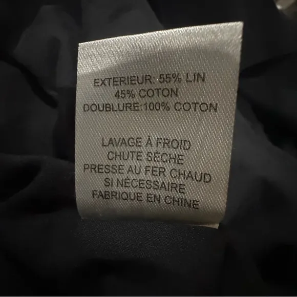 Sea New York Lee Eyelet Embroidered Tunic Dress Black Linen XS‎ - Image 12