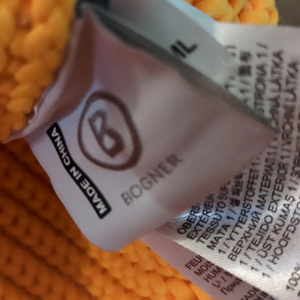 Bogner Orange Katarina Beanie Hat OS - Image 4