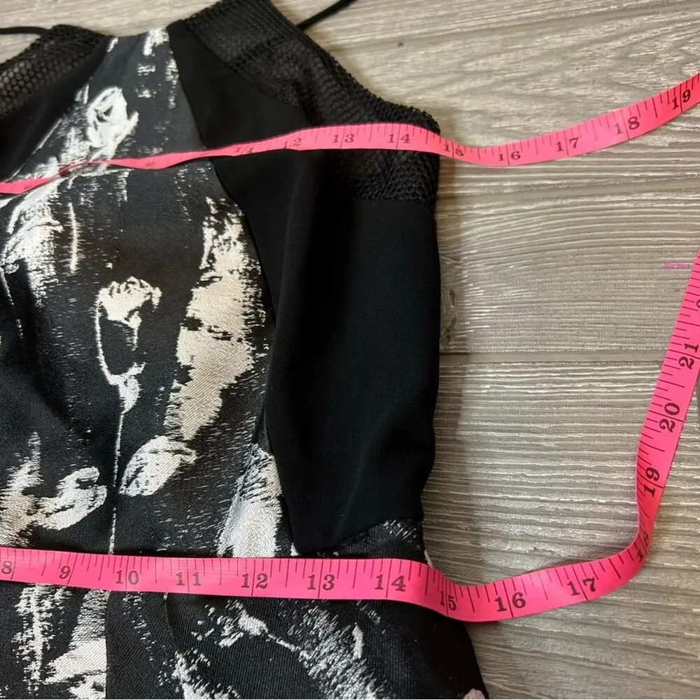 Carmen Marc Volvo abstract floral mini dress sz 4 - Image 7