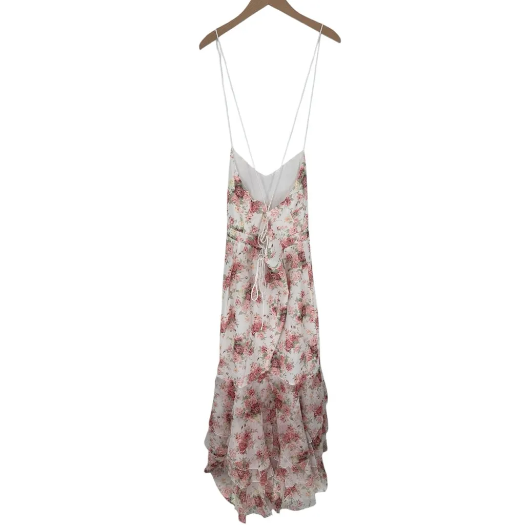 Velvi Greta Maxi Dress in White Floral size 12 Lace - Image 8