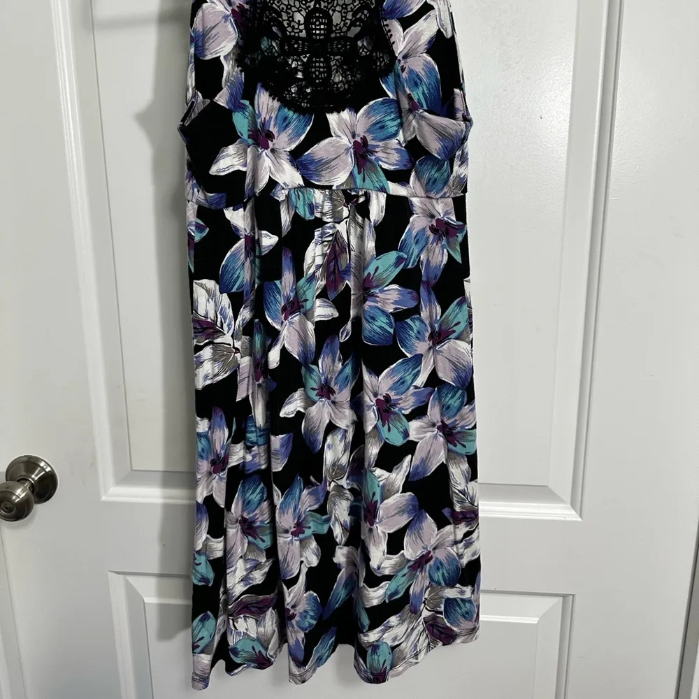 Elle Lace Racerback Floral Dress Size XS - Image 3