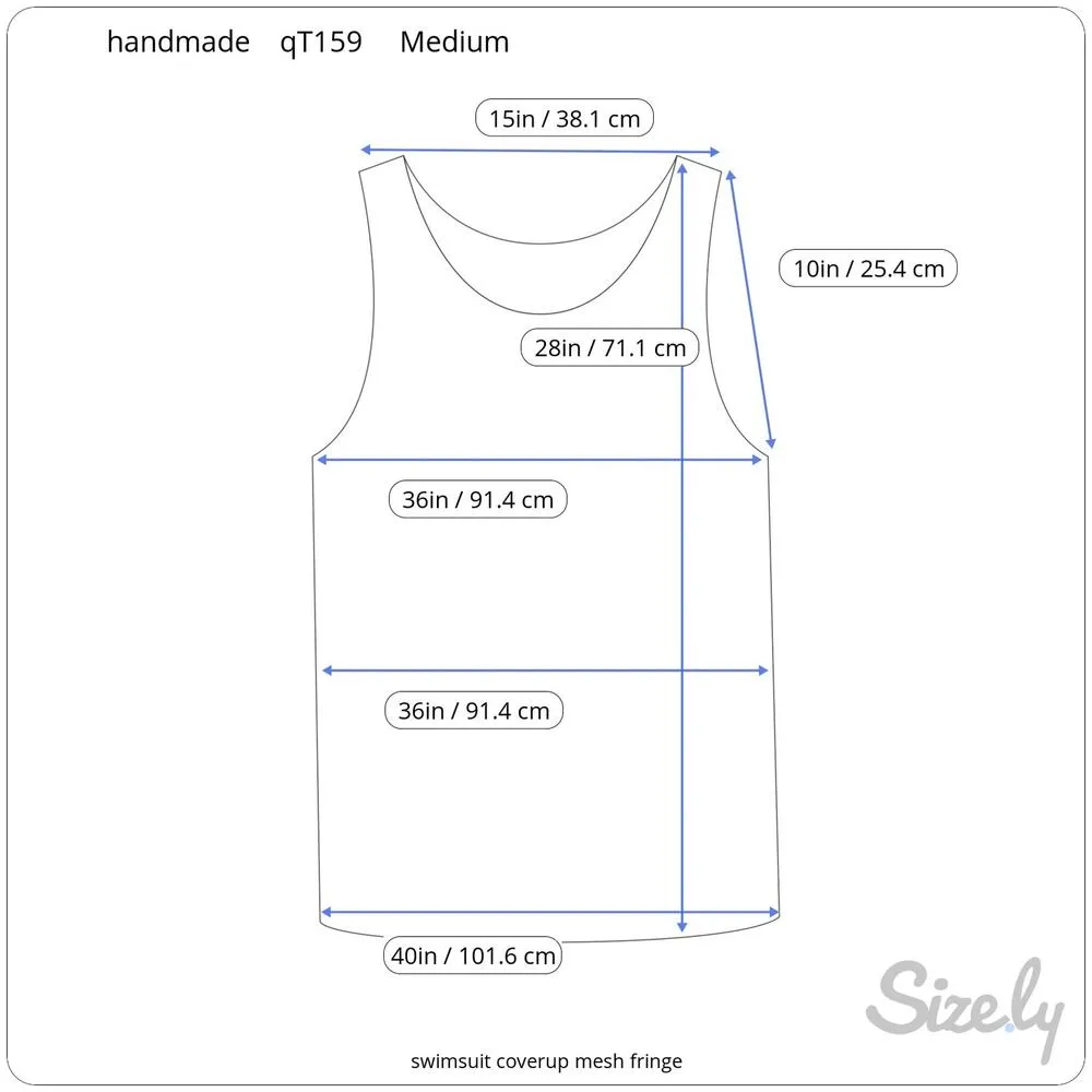 swimsuit coverup mesh fringe - Image 2