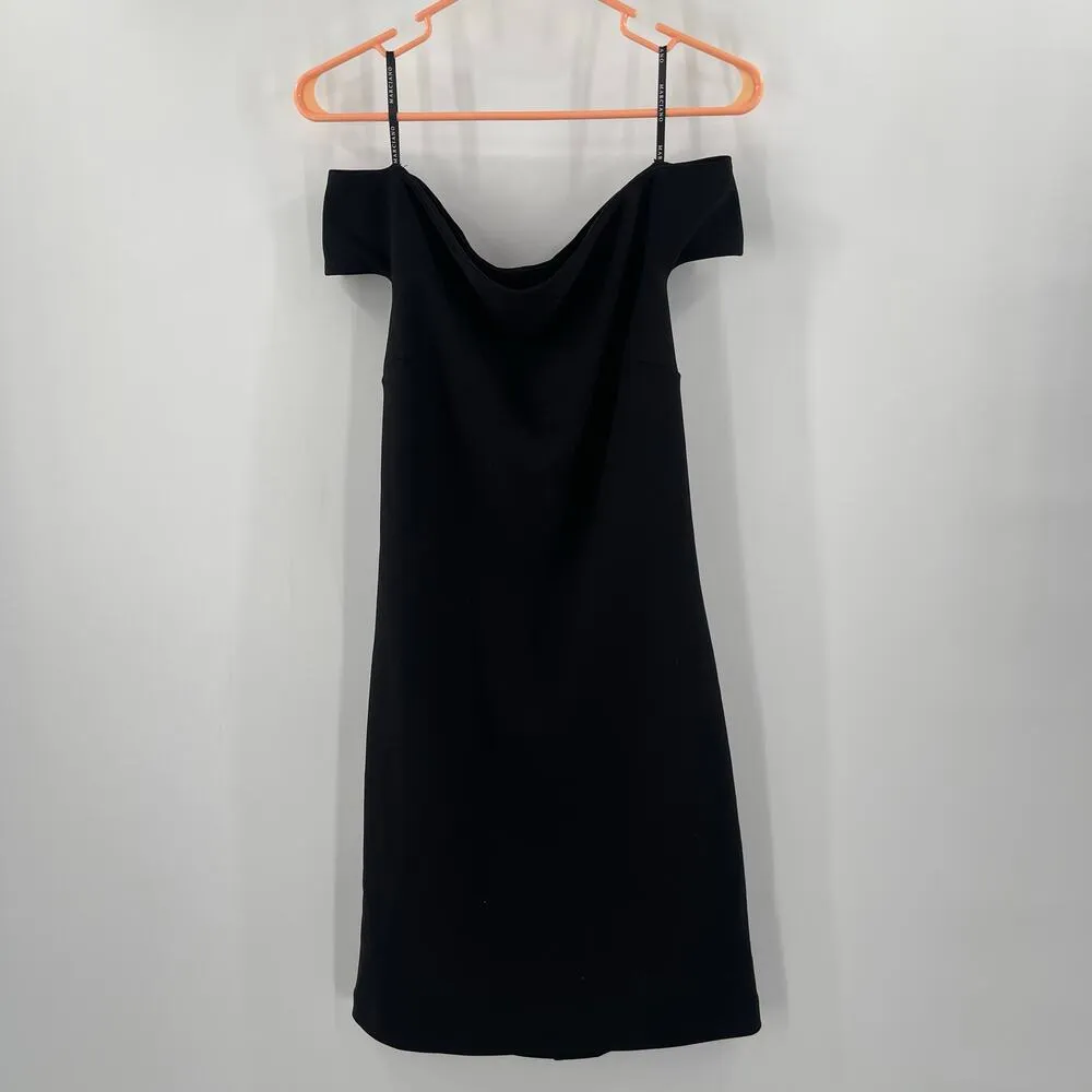 MARCIANO BY GUESS Dress Size 8 NEW Evening Cocktail Off Shoulder Cutout Blk NWOT - Image 16