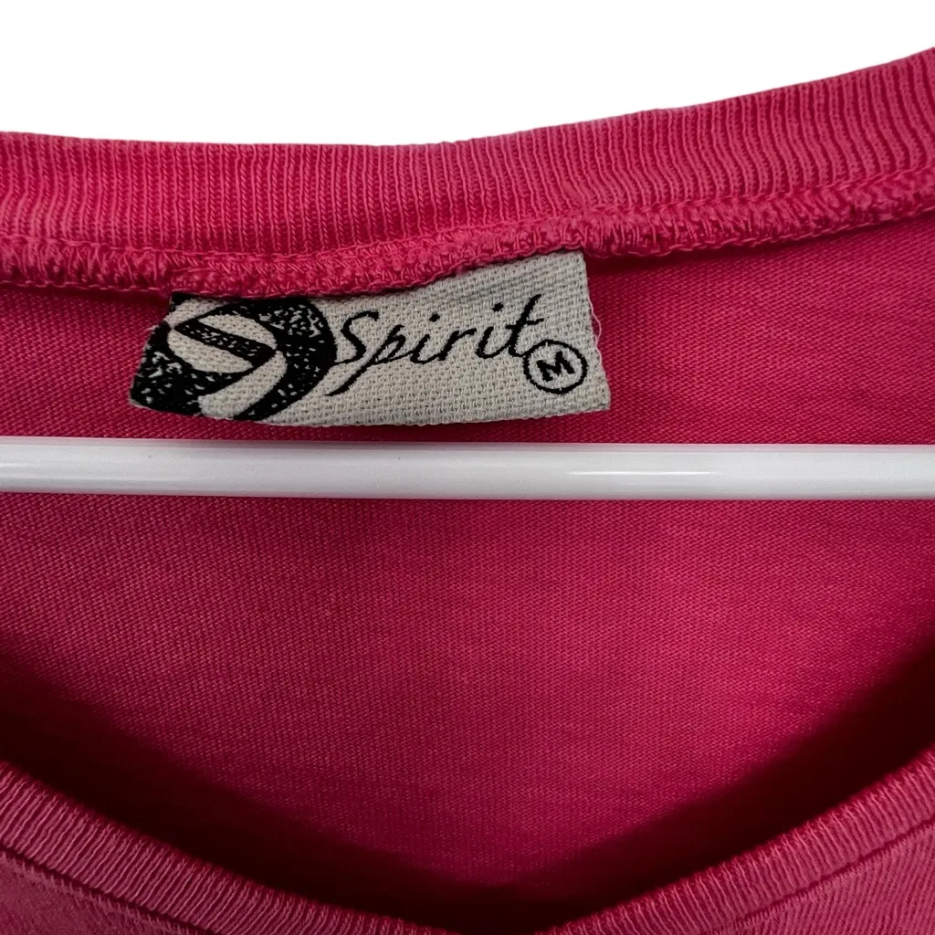 Spirit Pink Crew Neck T-Shirt - Image 2