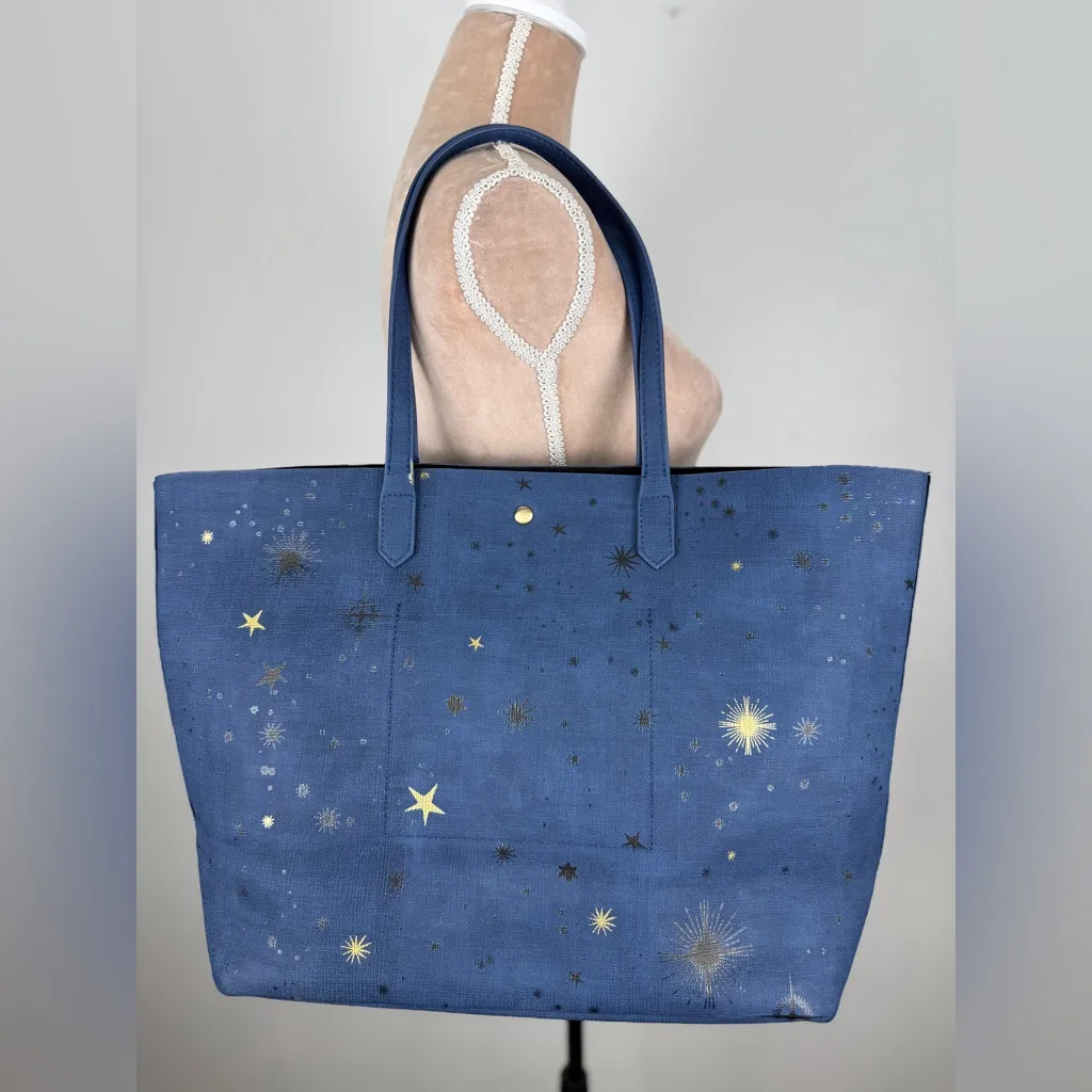 Stylish Blue Constellation Tote - Image 4