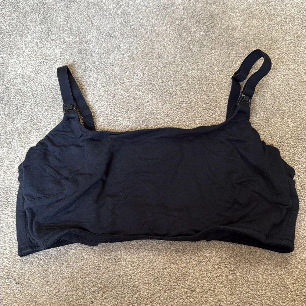 Lively Jet Black All Day Nursing Bralette Size L Size L - Image 2