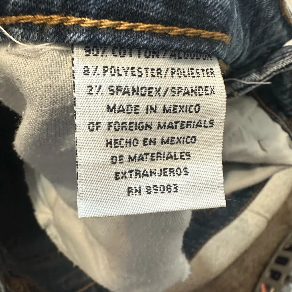 Vintage‎ Lei Denim Mini Skirt Blue Size undefined - Image 7