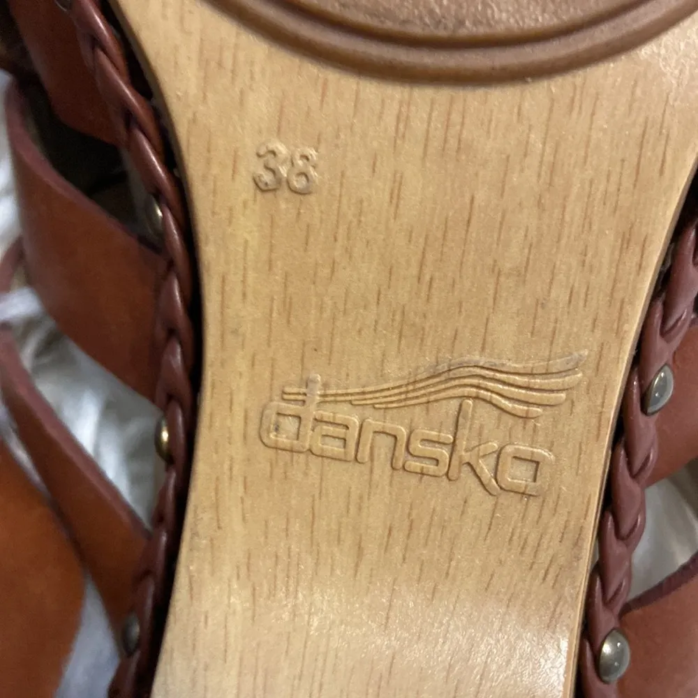 DANSKO Sandals size 38 US 7.5/8 good condition see all photos color brown - Image 9