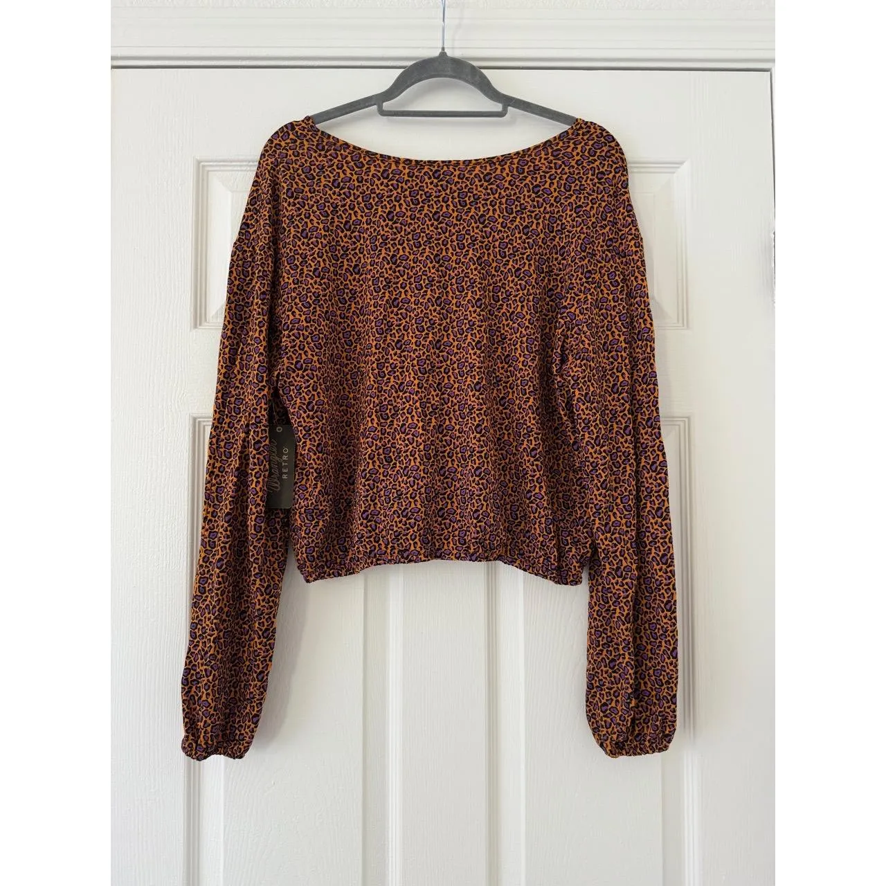 NWT Wrangler Retro Wrap Top Blouse size medium - Image 2