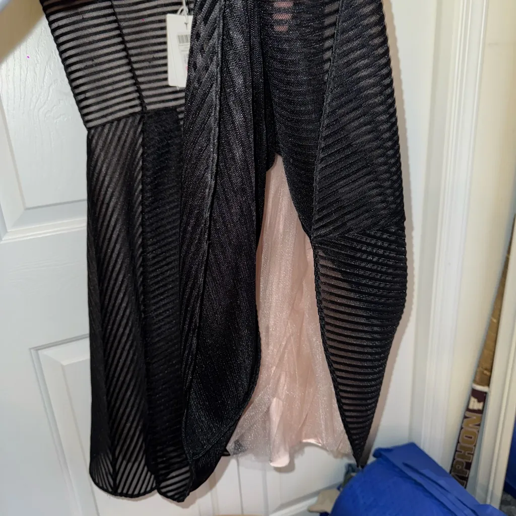 Ted Baker London Sheer Black Mini Dress - Image 7