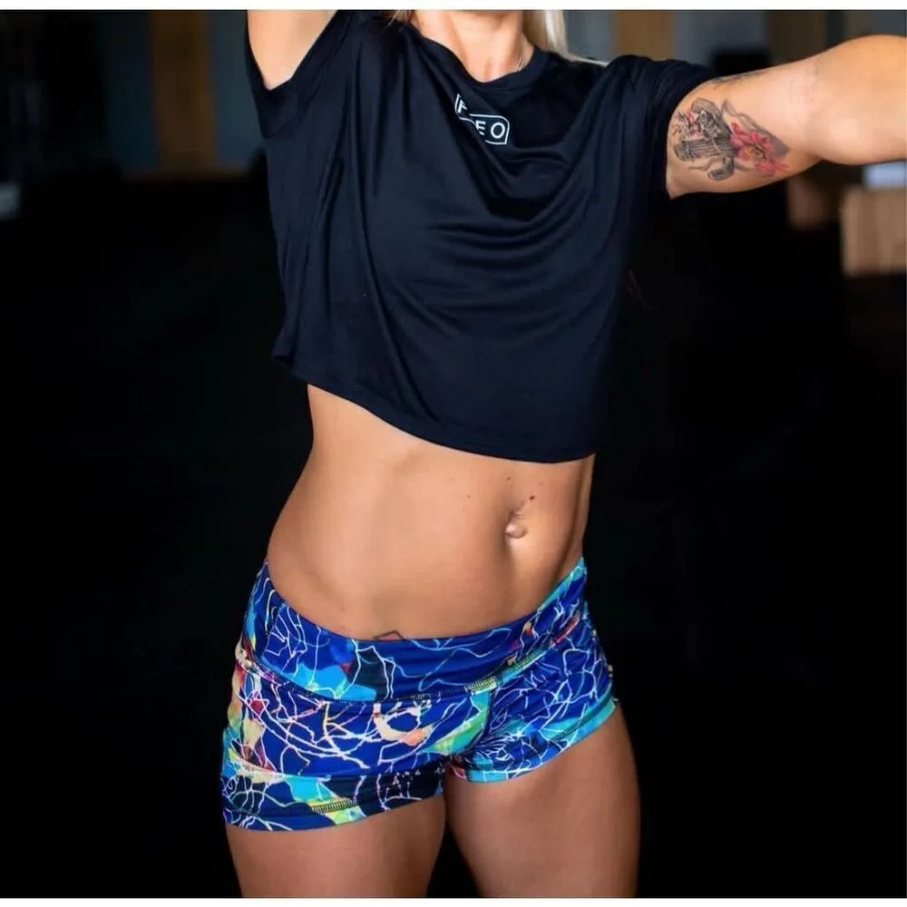 NWOT Fleo Shorts Sz Extra Small Blue - Image 10