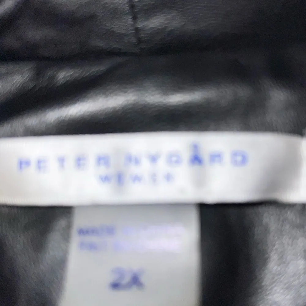 Peter Nygard black leather jacket! - Image 5