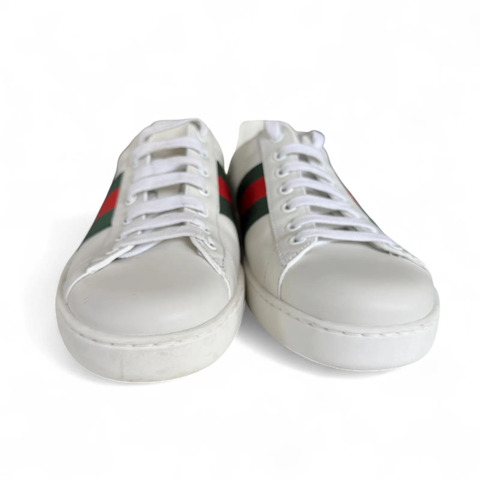 Gucci  Ace Web Low-Top Sneakers White‎ - Image 5