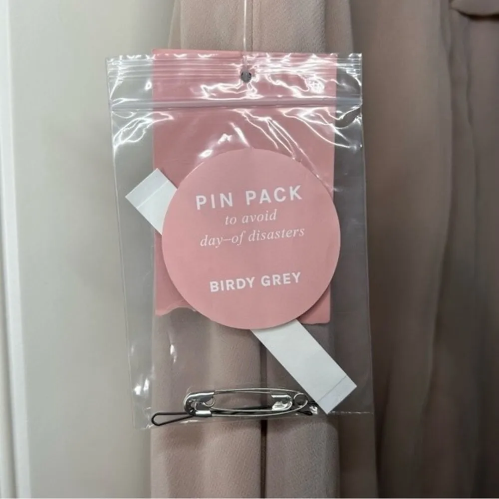 NEW Birdy Grey Gwennie neutral taupe bridesmaid maxi dress women's size small - Image 16