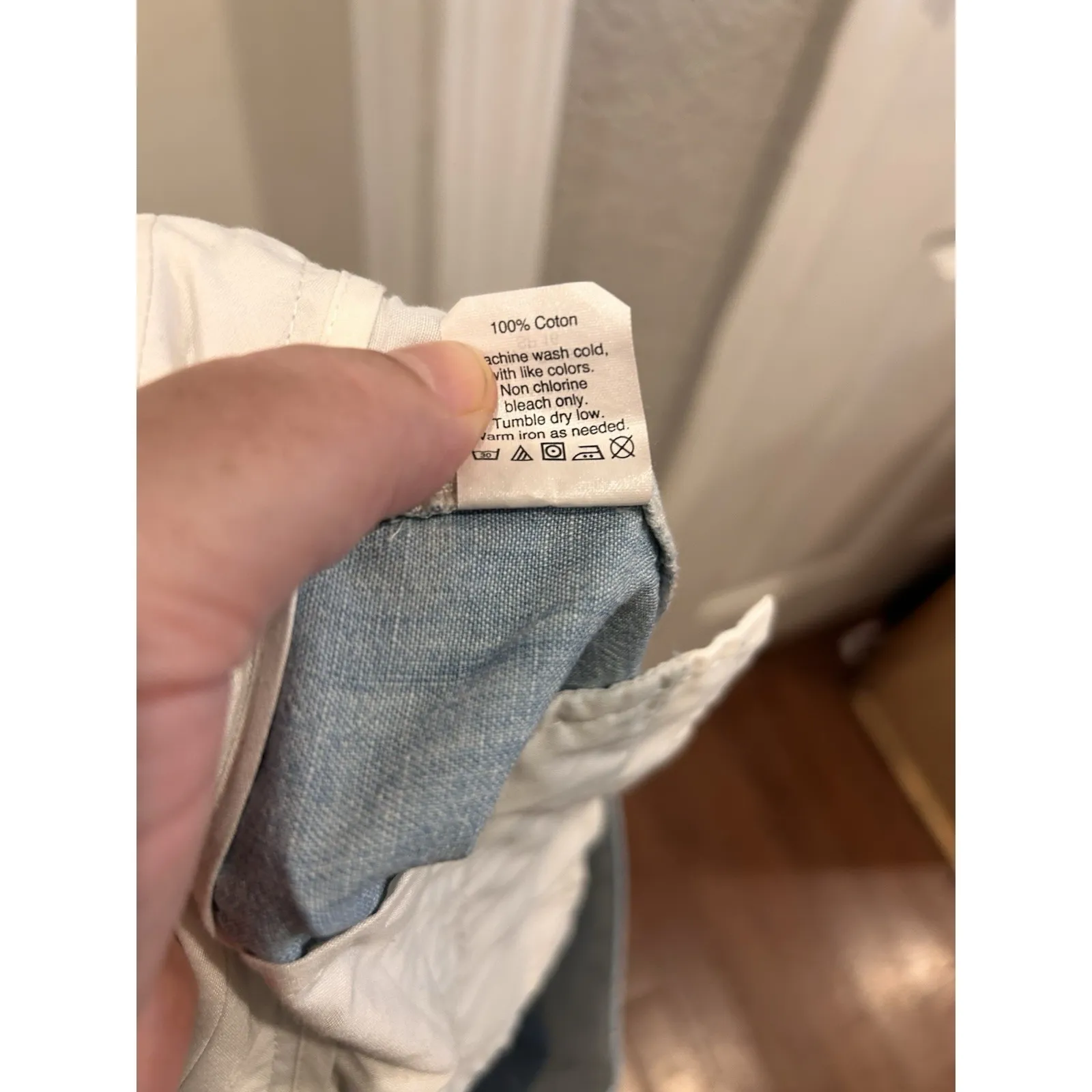 J.Crew Women's Size‎ 12 Light Blue 100% Cotton Chambray Shorts 5 In Inseam - Image 6