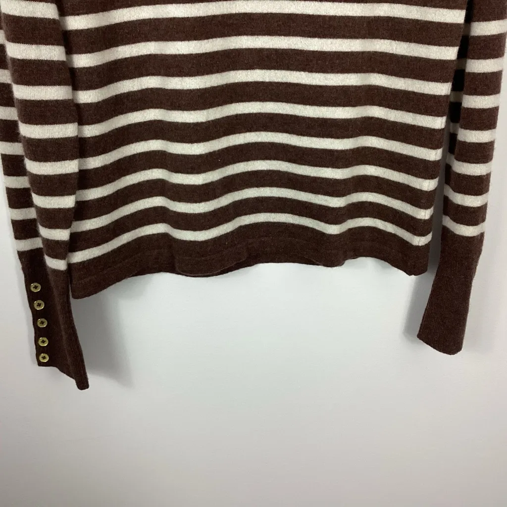J. Mclaughlin Zosia Cashmere Sweater In Stripe Size Small - Image 5