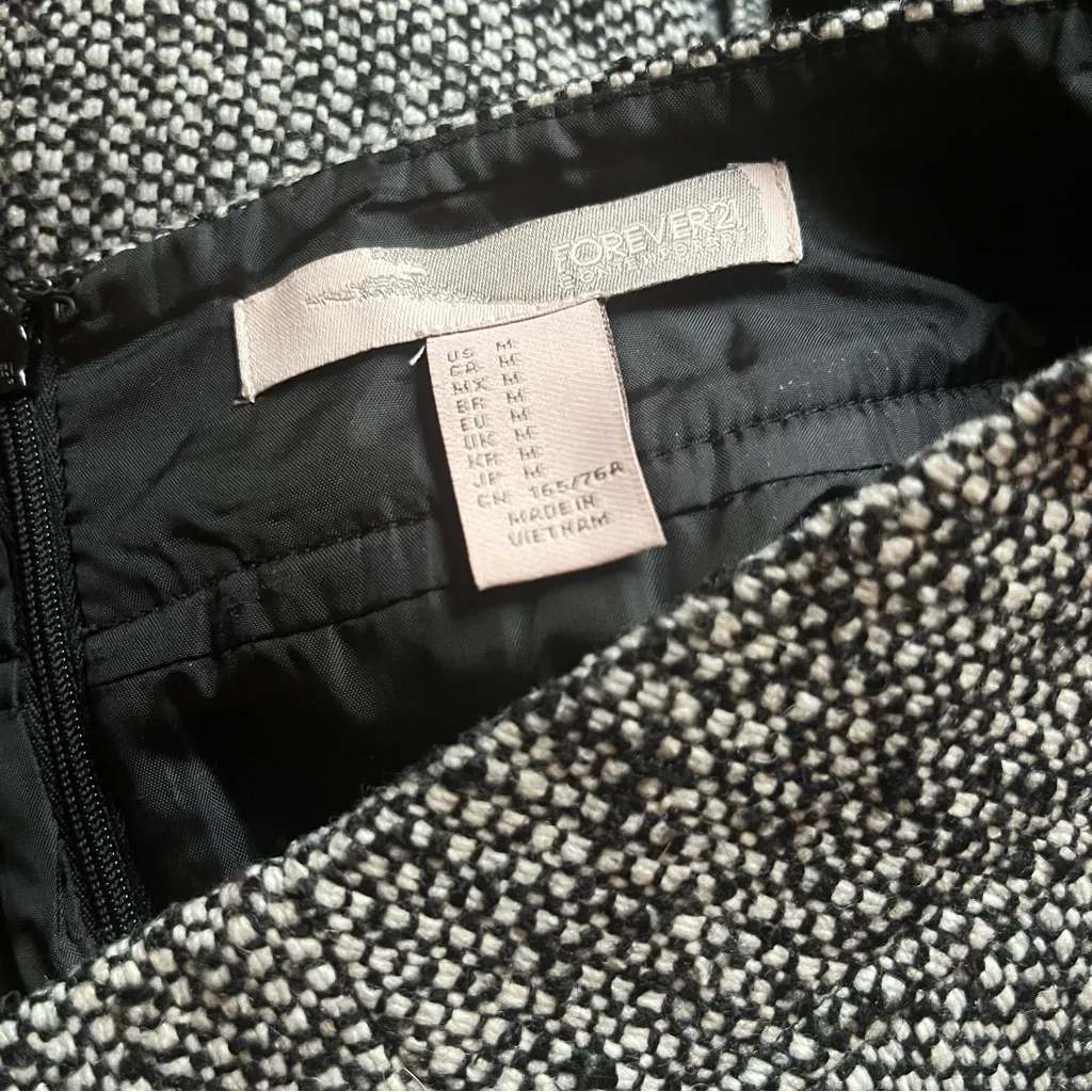 🛍️ Grey texture wool weave pencil skirt - Image 6